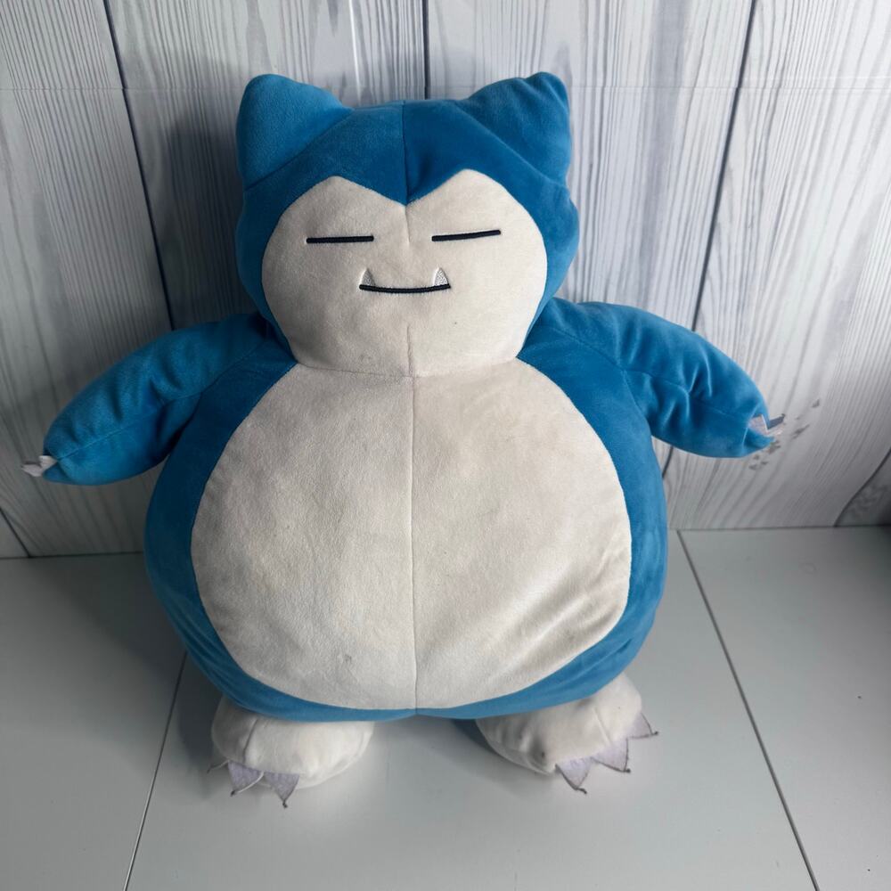 Pokemon Snorlax Plush LARGE Stuffed Figure Game Freak 18" Sleeping Buddy